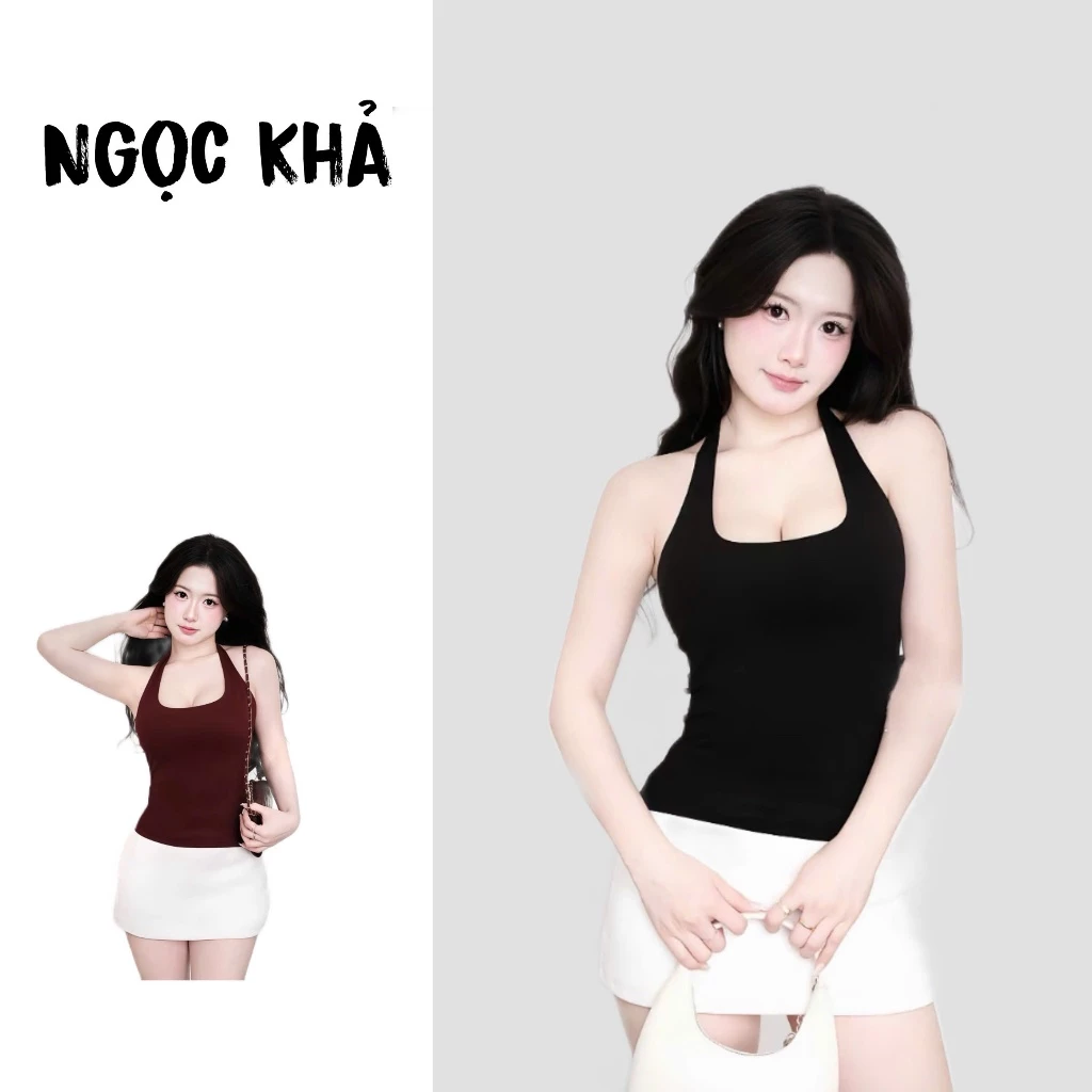 [ TẶNG KÈM BĂNG ĐÔ ] Áo yếm ba lỗ ôm body chất cotton mịn basic