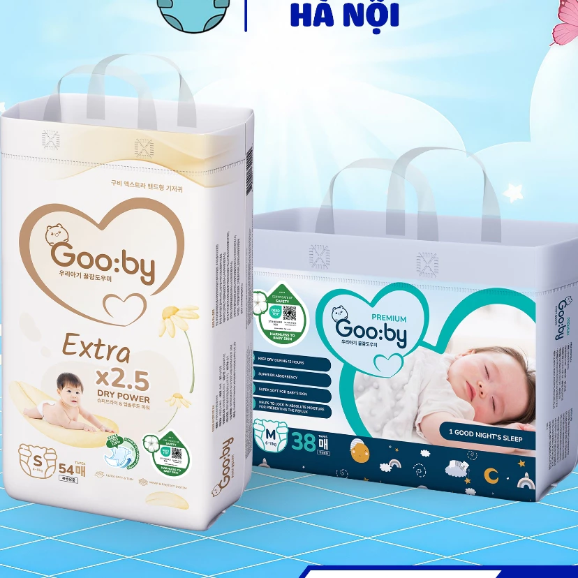 [ Không Quà ] Bỉm tã dán và quần Gooby ngày và đêm hàng chính hãng - Khobimhanoi