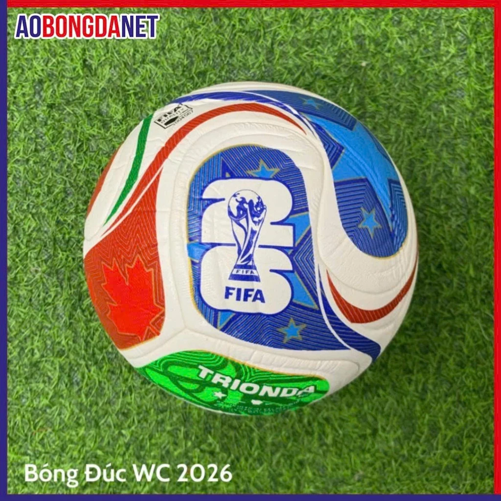 Quả Bóng Đá WC 2026 Size 5, Banh Da Thi Đấu Bóng Đúc Tiêu Chuẩn Cao Cấp Phù Hợp Mọi Sân