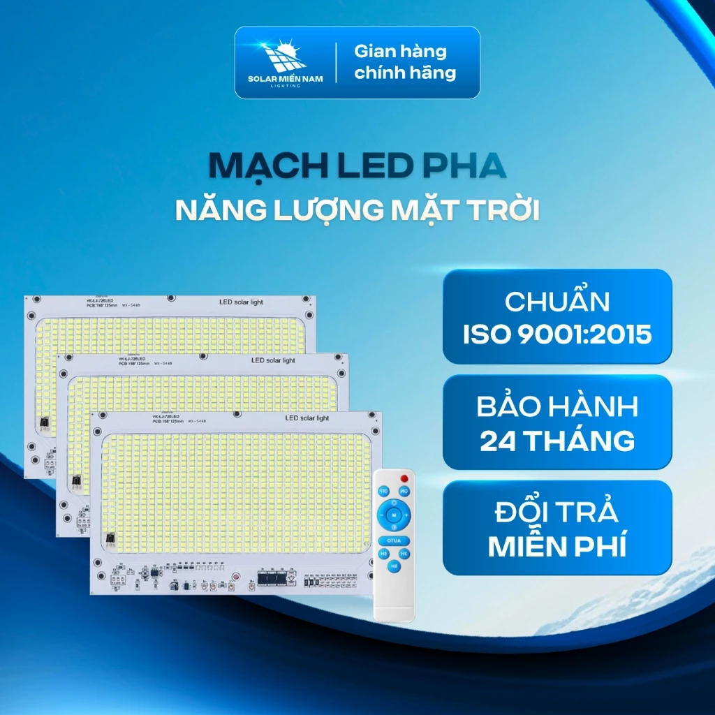 Mạch Led năng lượng mặt trời 400w (Đã Kèm Remote ) Siêu tiết kiệm điện