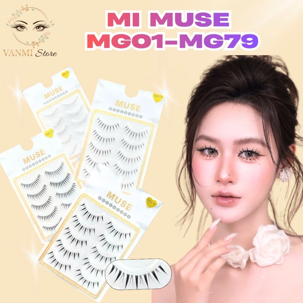 Mi gân trong Muse, lông mi giả gân trong (Full mã) - Vanmi Store