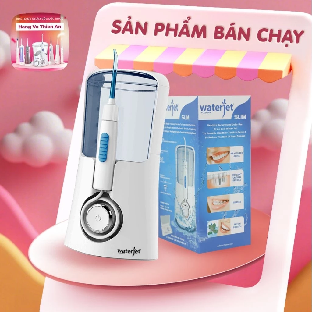 [ HỎA TỐC ] [Chính hãng] - Máy tăm nước gia đình WaterJet Slim - (Chính hãng Mỹ) - Bảo hành 1 năm.