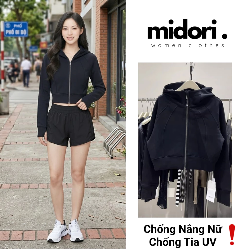 Áo Chống Nắng Nữ Chống Tia UV Dáng Ngắn Thoáng Mát, Áo Khoác Chống Nắng Đi Xe Thời Trang QS86