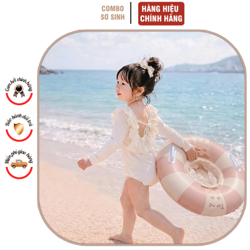 Áo bơi/đồ bơi cho bé Monona phong cách Hàn thiết kế bèo nhún tinh tế, mềm mịn form ôm vừa vặn có size cho bé từ 6-14kg.