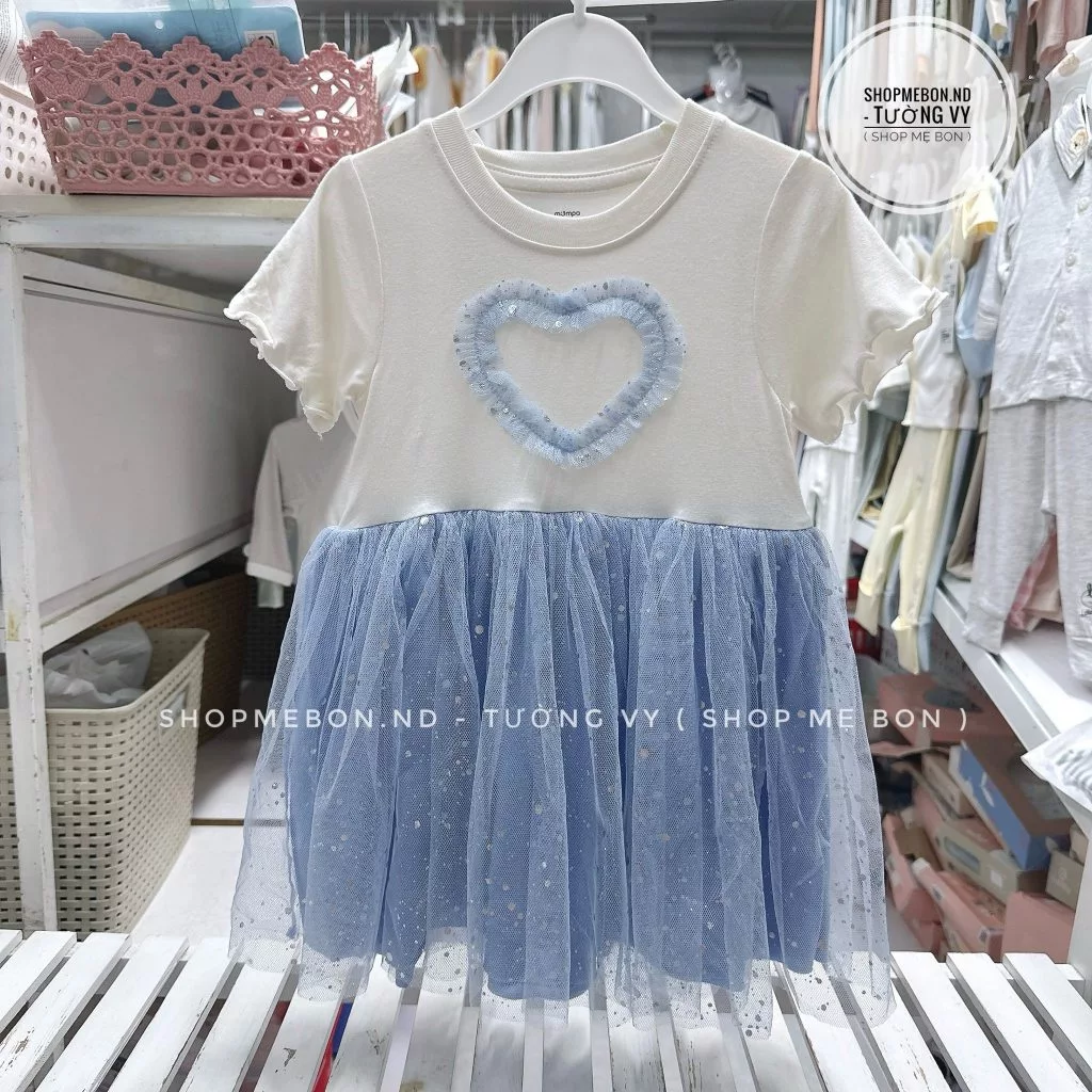 [Mompa/Chính Hãng] Váy xoan Mompa cho bé gái size 1y - 5y