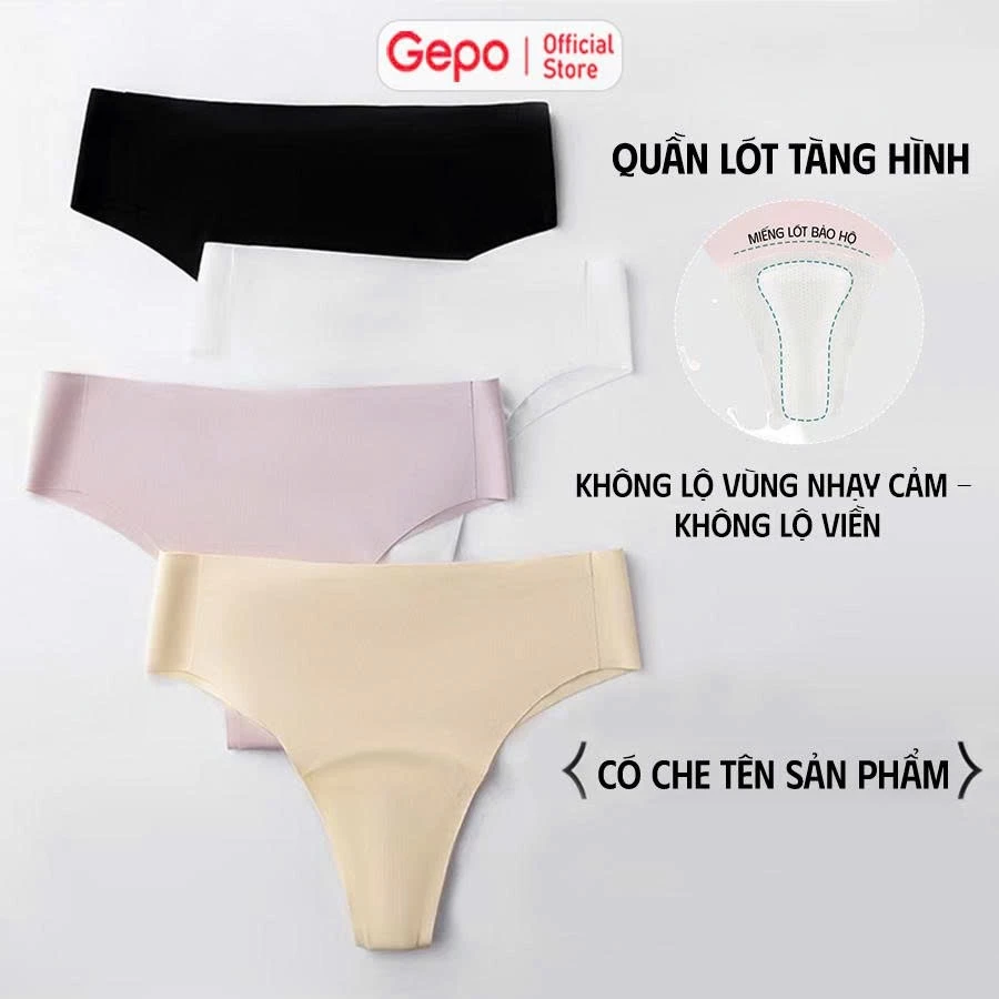 GEPO Quần Lót Không Viền Chữ Y Dành Cho Nữ Phù Hợp Mặc Quần Ôm Body,Legging, Mặc Tập Gym, Yoga