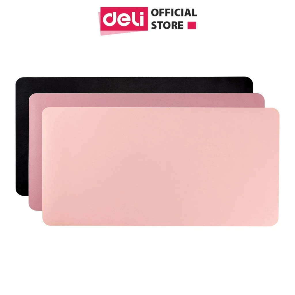 Miếng Lót Chuột Da Deli 2 Mặt Cao Cấp Chống Nước Mịn Lì Di Chuột Êm Ái Mượt Mà Chống Trầy Xước