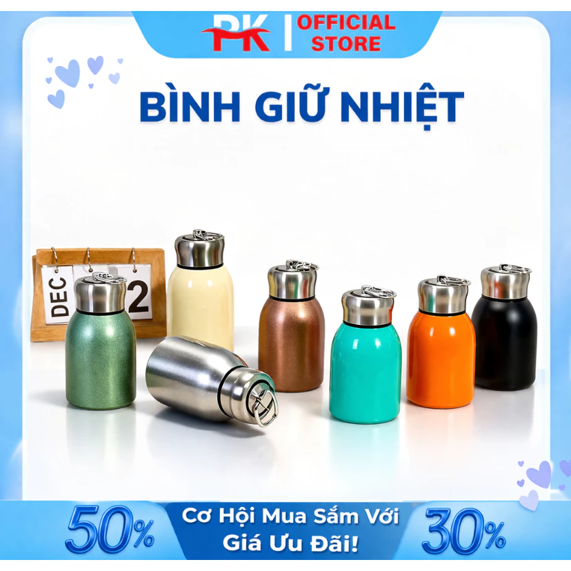 Bình Giữ Nhiệt Mini Cao Cấp Didooglt 300ML – Quai Xách , Nhỏ Gọn Tiện Lợi, Giữ Nhiệt Lâu