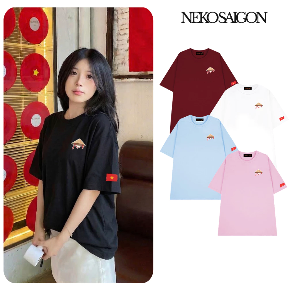Áo thun nữ nam form rộng Việt Nam tôi yêu cotton thoáng mát Neko.sg ATL553