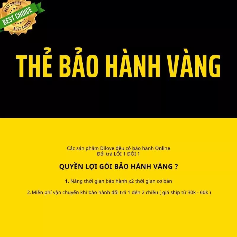 Ver 2 - Bộ Quần Áo Trẻ Em - THẺ BẢO HÀNH VÀNG