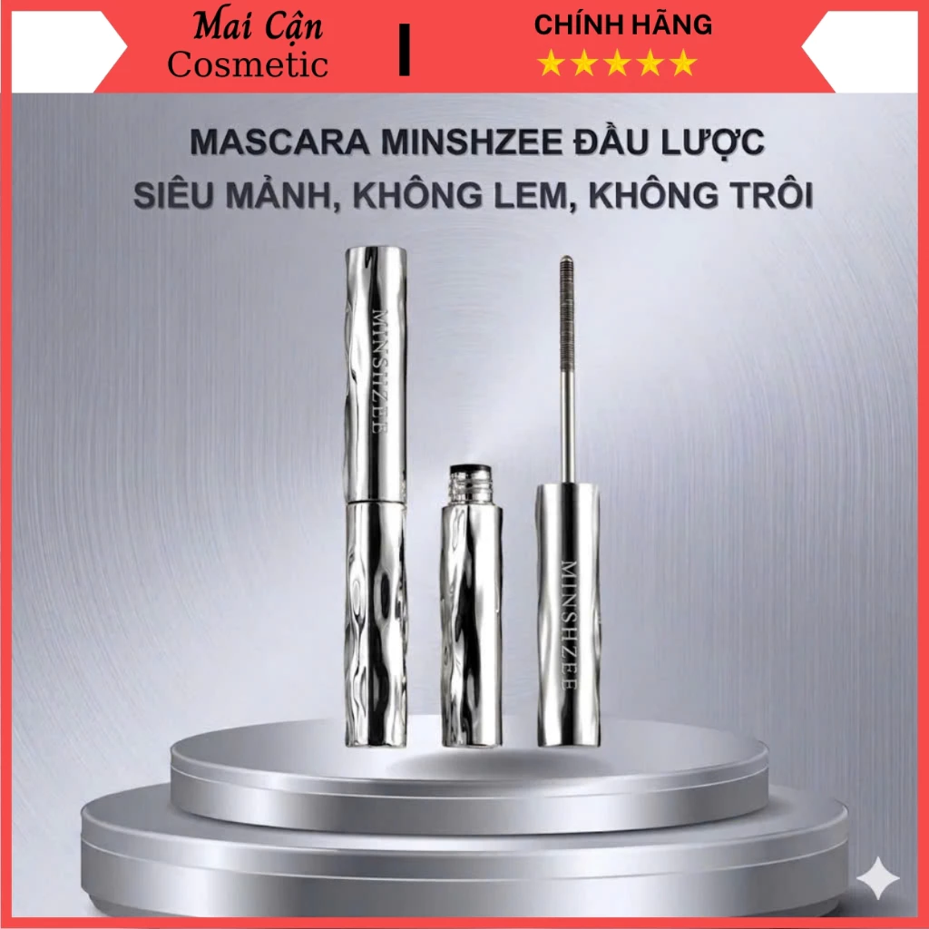 Mascara mi ống thép nhỏ - Trang điểm mi mắt - Mascara sợi siêu mịn 4D - Tác dụng tự nhiên, có thể giặt được, lâu trôi