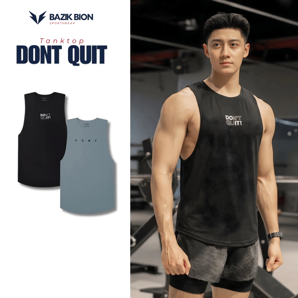 [Hàng Xả, Không Đổi Trả] Áo tập gym thể thao ba lỗ Nam Tanktop BAZIK Training co giãn tốt, thoáng khí - A22