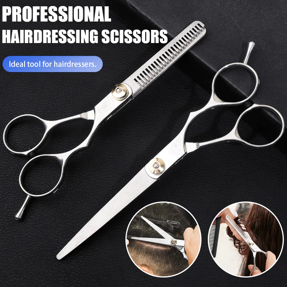 🎀yunqi🎀Kéo Cắt Tóc, Kéo Cắt Tóc 6.0 Inch Bằng Thép Không Gỉ, Salon Cắt Tóc Chất Lượng Cao Mỏng Bạc Làm Tóc Kéo Tiệm Cắt