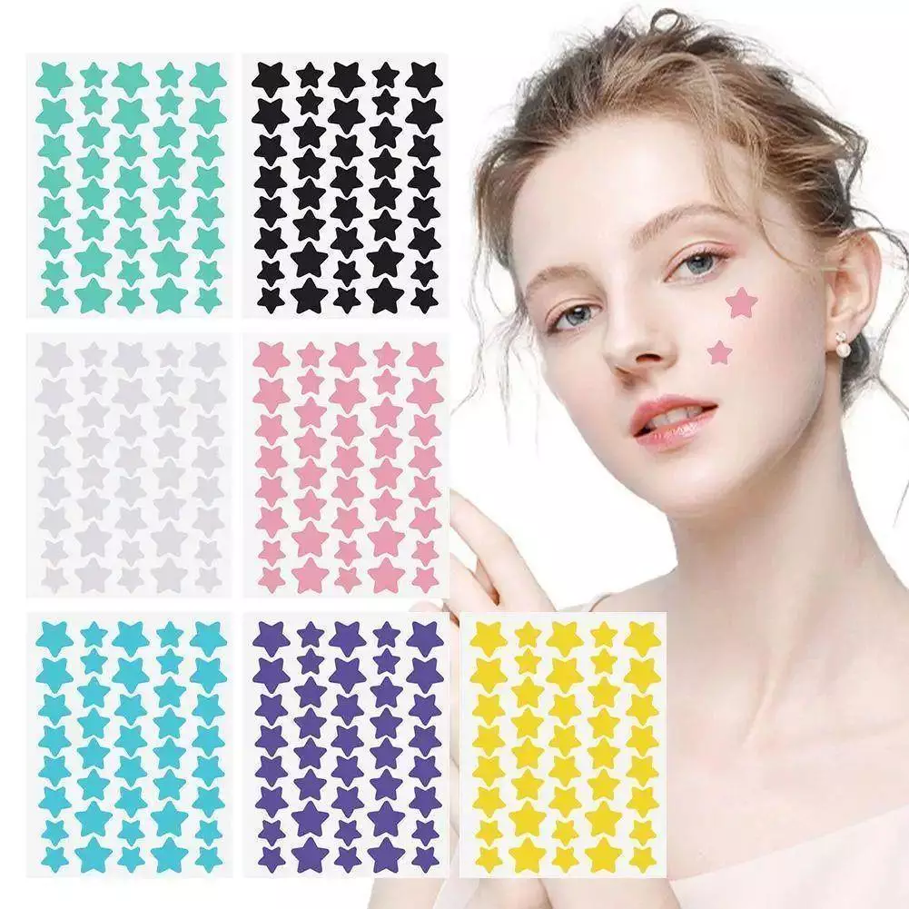 🎀yunqi🎀Miếng Dán Mụn Cute Ngôi Sao Thoáng Khí Nhiều Màu Sắc Hình