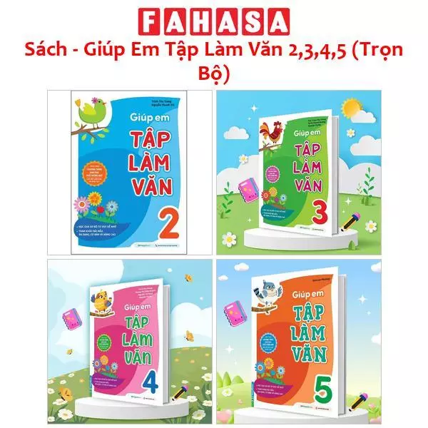 Sách - Giúp Em Tập Làm Văn 2,3,4,5 (Trọn Bộ)