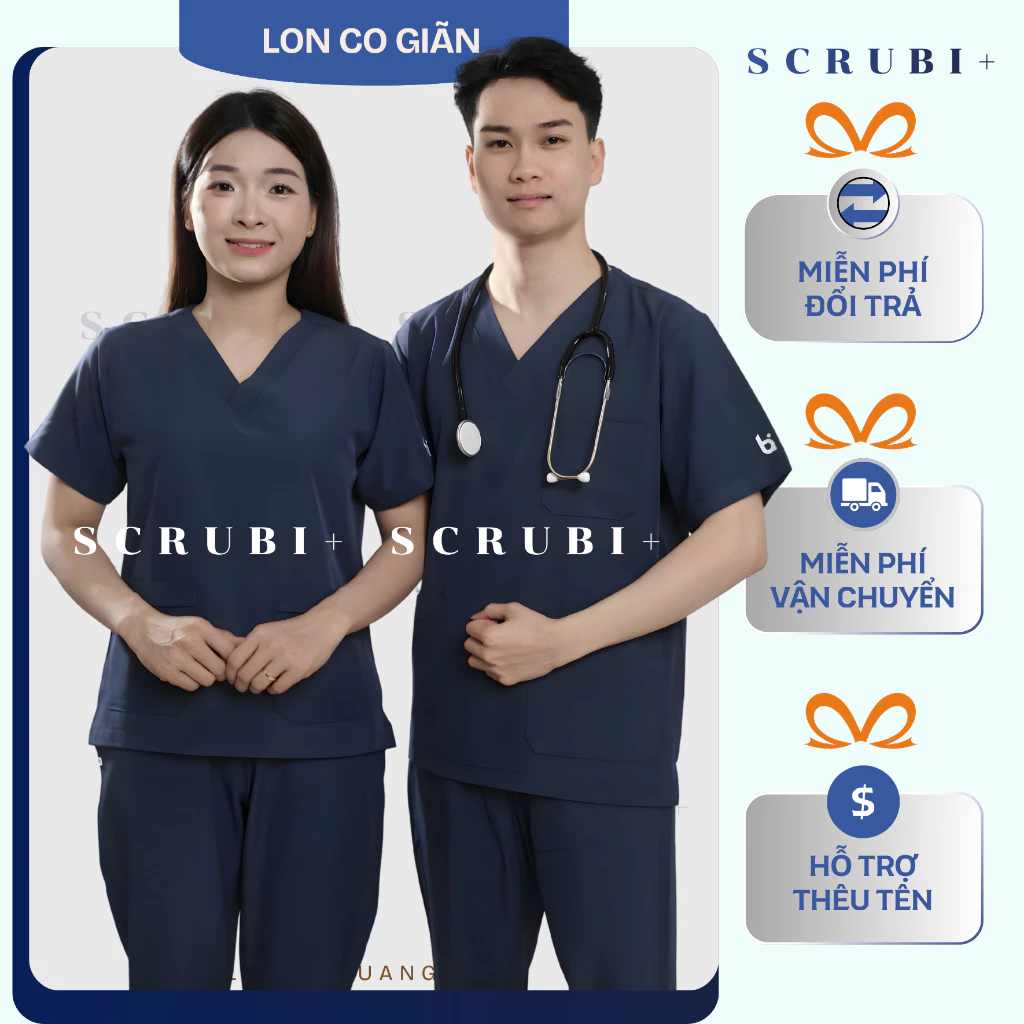 GIÁ XƯỞNG - Đồng phục Spa Vải Lon Co giãn, Bộ quần áo y tế, Áo blouse dược sĩ, Bộ Scrubs bác sĩ, Áo Blouse