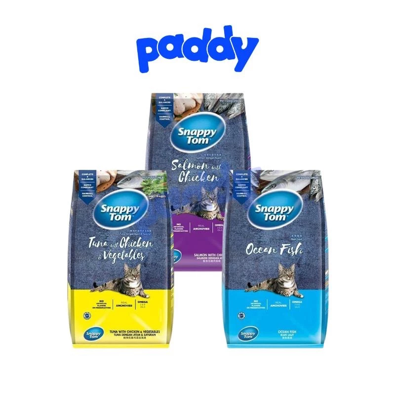 Thức Ăn Hạt Cho Mèo Snappy Tom Mix Cá Sấy