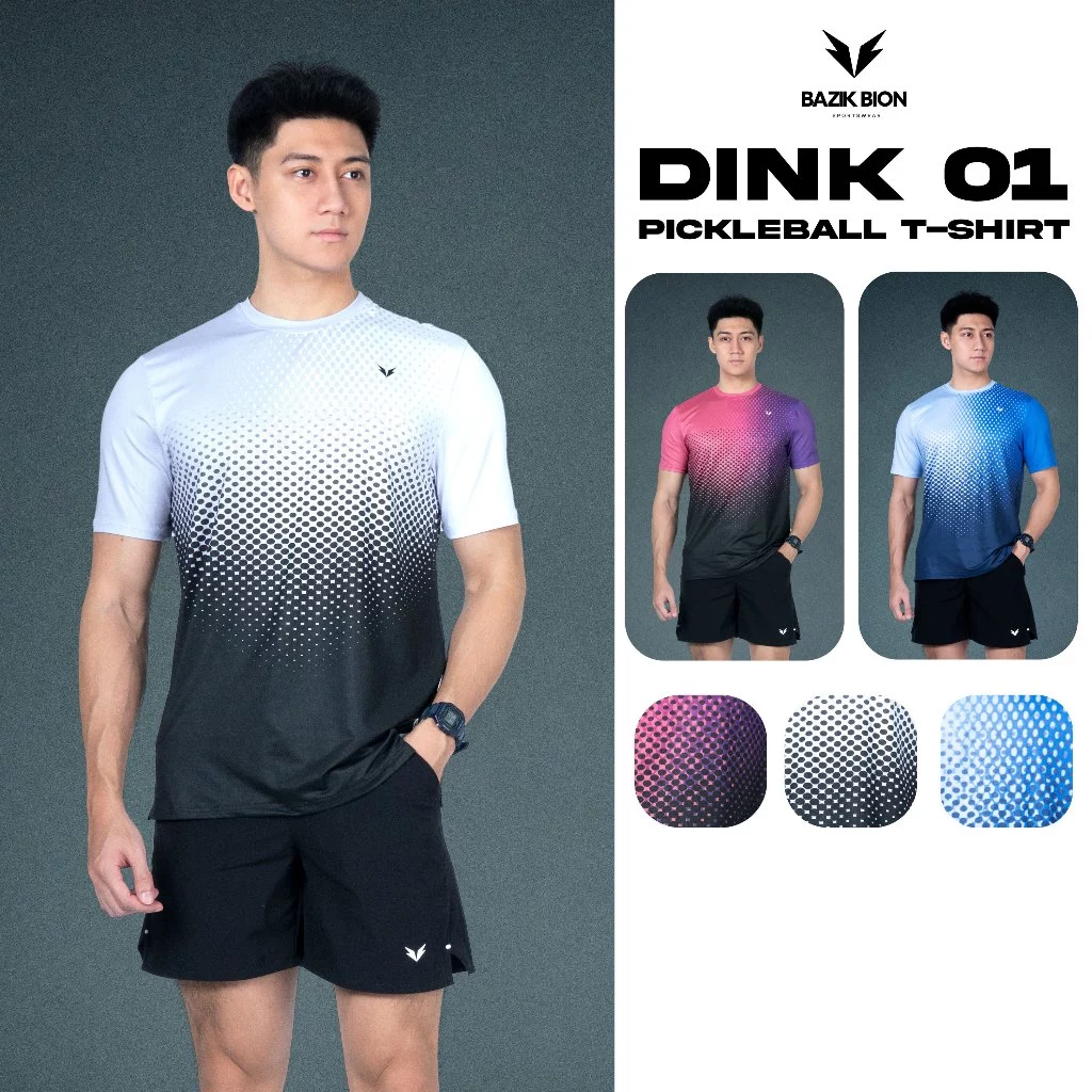 Áo Thun Thể Thao Pickleball BAZIK BION DINK 01 Siêu nhẹ, Nhanh khô, Thấm hút vượt trội, Thoải mái vận động - A61