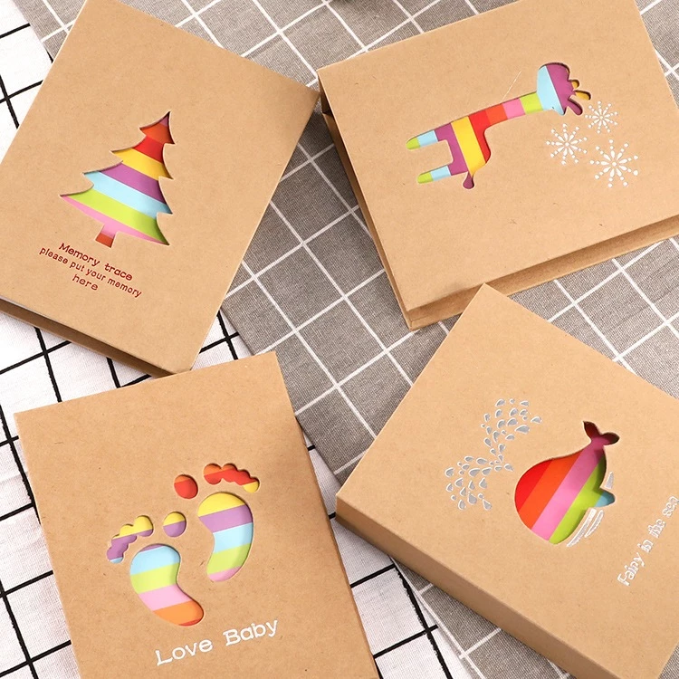 Album ảnh 6 inch 10x15 bìa giấy kraft đựng được 100 ảnh nhiều hình tại In.InHome