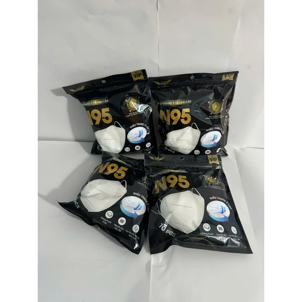 Combo 100 Cái Khẩu Trang N95, 5 Lớp Bảo Vệ Cao Cấp, Hiệu Quả Bảo Vệ Tối Ưu