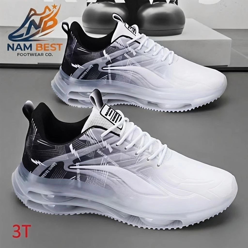 [Loại1] Giày chạy bộ đi chơi đi làm đế hơi đẹp nhẹ êm