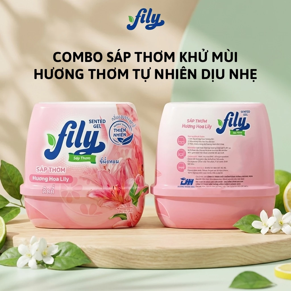 COMBO 5 Sáp Thơm Phòng Khử Mùi Fily Sáp Khử Mùi Thơm Phòng Hương Dịu Nhẹ Cho ô tô Tủ Đồ Tủ Quần Áo