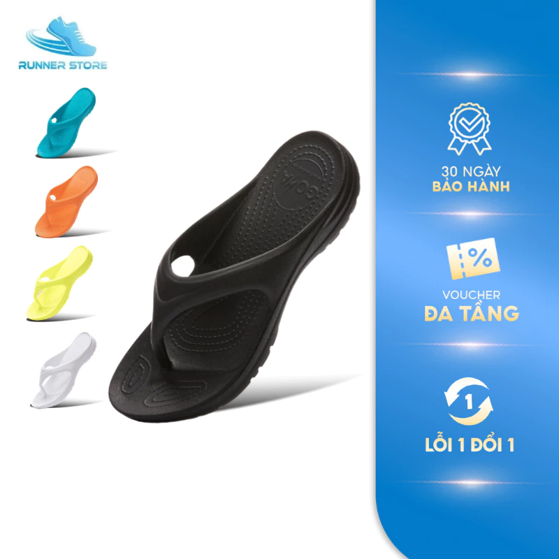 Dép thể thao nam nữ chạy bộ Goya Flip GF23 Full màu, đế Eva Foam siêu nhẹ, êm ái, chống trượt
