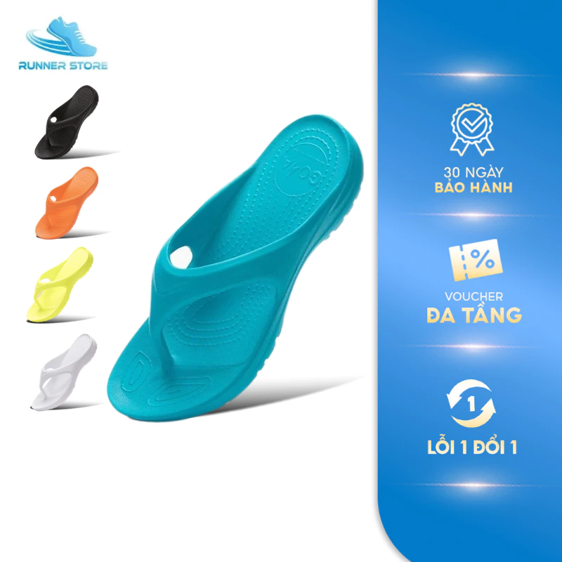 Dép thể thao chạy bộ Goya Flip GF23 màu xanh dương, chống trượt, êm ái, siêu nhẹ
