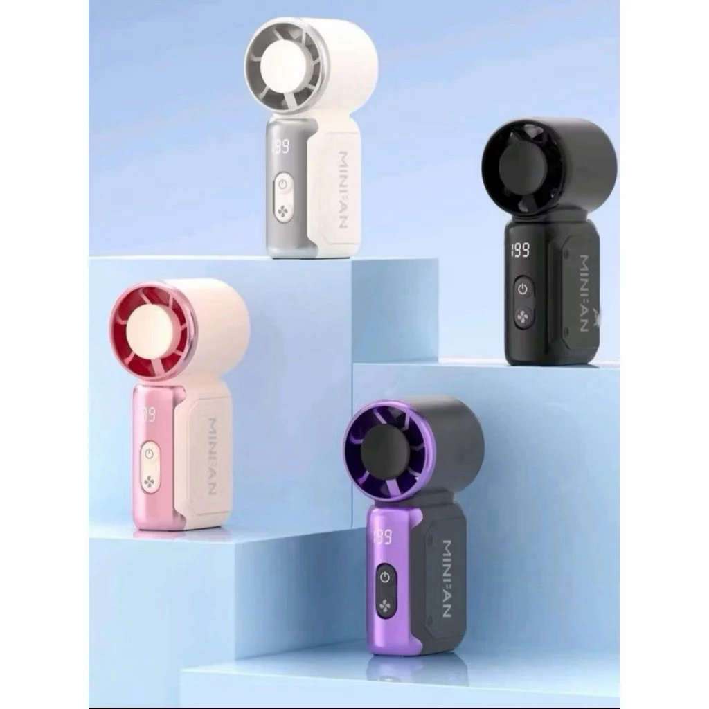 Quạt mini turbo cầm tay 199 cấp gió, Sạc USB tiện lợi dễ bỏ túi mang theo
