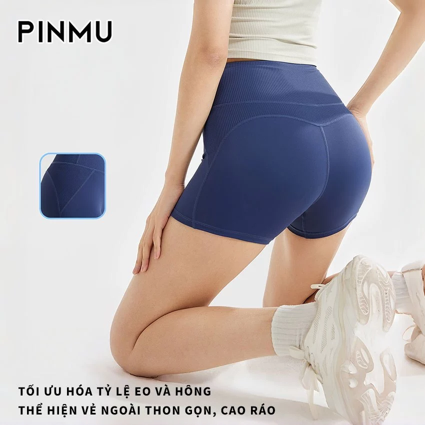Quần Tập Gym PINMU Đồ Thể Thao Dành Cho Nữ Chất Liệu Co Giãn 4 chiều Giúp Thoải Mái Khi Tập Dày Dặn