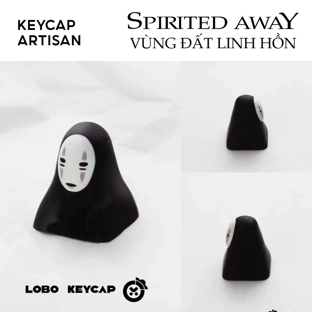 [Hỏa Tốc] Keycap Artisan Lobo Vô Diện Spirited Away Vùng Đất Linh Hồn Resin 1u Trang Trí Bàn Phím Cơ Chính Hãng Lobo