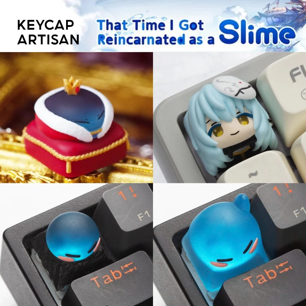 [Hỏa Tốc] Keycap Artisan Chuyển Sinh Slime Xuyên Led | Keycap Custom Bàn Phím Cơ Chất Liệu Resin | Chính Hãng Lobo