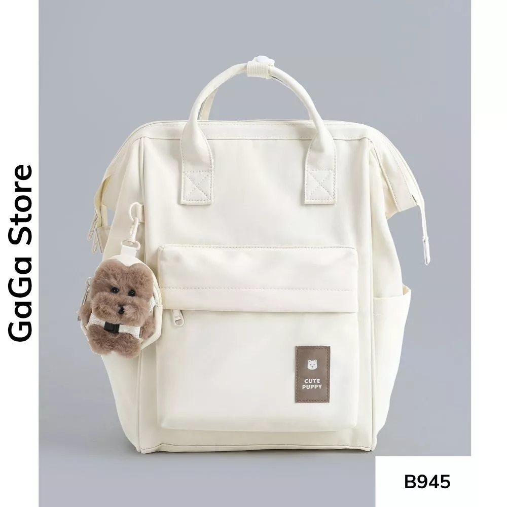 Balo nữ đi học màu trơn dễ thương phong cách Ulzzang cho học sinh các cấp B945 gagastore