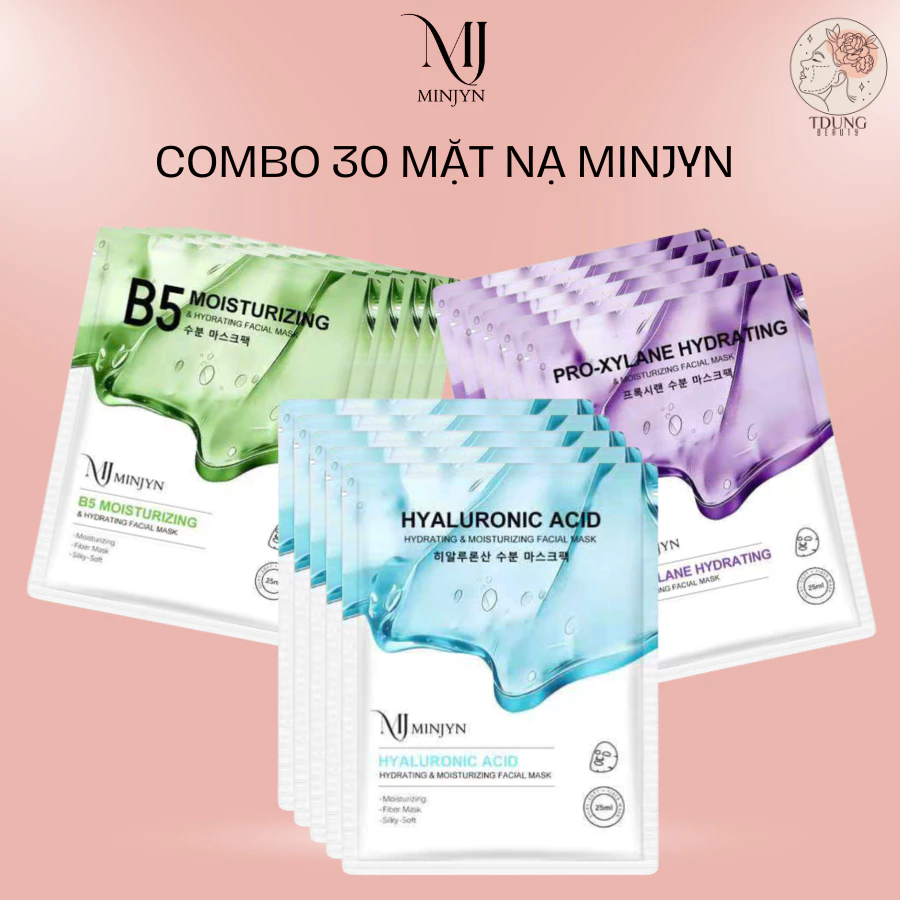 [COMBO 30M] Mặt Nạ MINJYN Dưỡng Ẩm, Phục Hồi Da Dưỡng Sáng Da Mờ Thâm Căng Bóng Ngăn Ngừa Lão Hóa Làm Đẹp Da Skincare