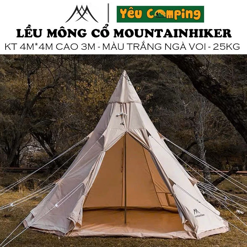 Lều Mông Cổ Mountainhiker chính hãng Size 4x4m mã SZK112 Camping Glamping