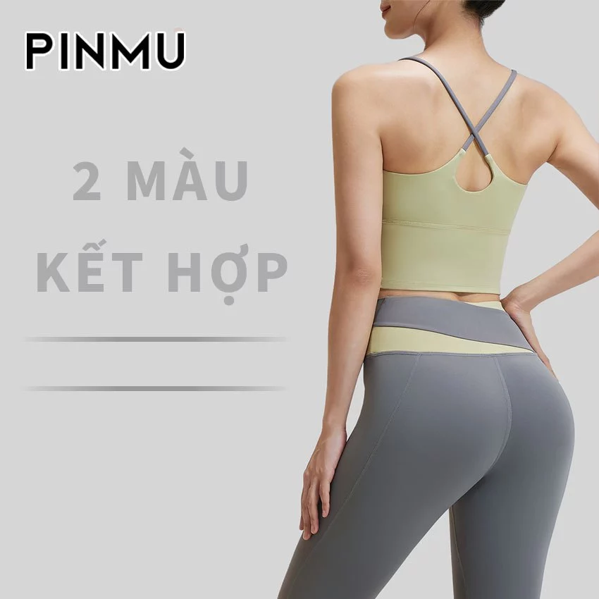 Quần Tập Gym Dài PINMU Đồ Thể Thao Dành Cho Nữ Co Giãn Lưng Cao Nâng Mông Thoáng Khí Nhanh Khô