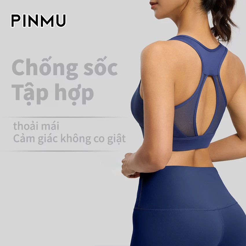 Đồ Tập Yoga PINMU Áo Bra Gym Có Múc Ngực Co Giãn 4 chiều Khoáng Khí Nhiều Màu Sắc Và Size Dễ Lựa Chọn