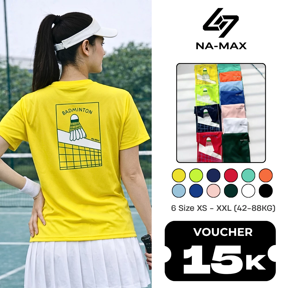 [CÓ BIGSIZE] Áo Thể Thao Nam Nữ Namax, Áo Cầu Lông, Pickleball, Chạy Bộ Co Giãn Thoáng Khí - N07