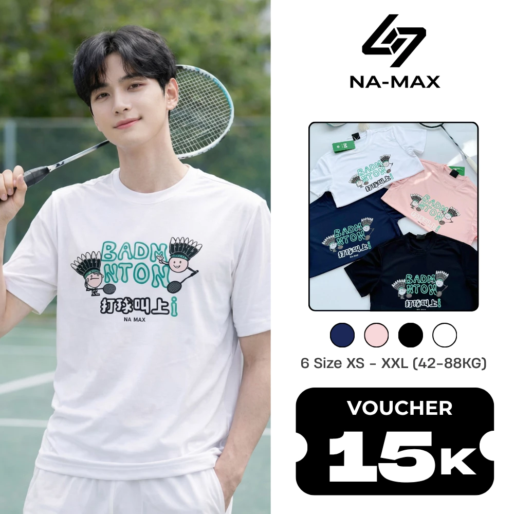 [CÓ BIGSIZE] Áo Thể Thao Nam Nữ BADMINTON Namax, Áo Cầu Lông, Chạy Bộ Co Giãn Thấm Hút Tốt