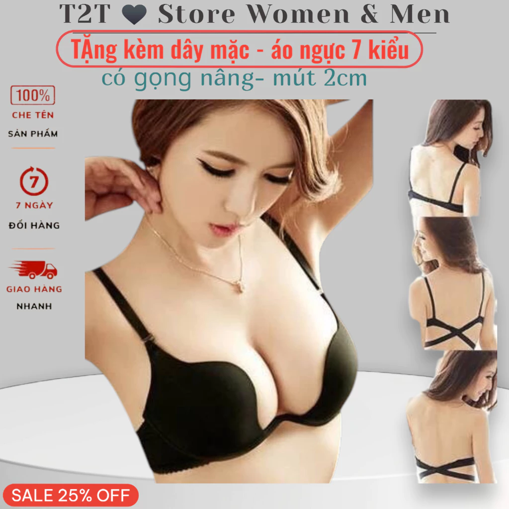 [TẶNG KÈM DÂY TẠO KIỂU] ÁO NÂNG NGỰC MULTIWAY MẶC 7 KIỂU QUYẾN RŨ