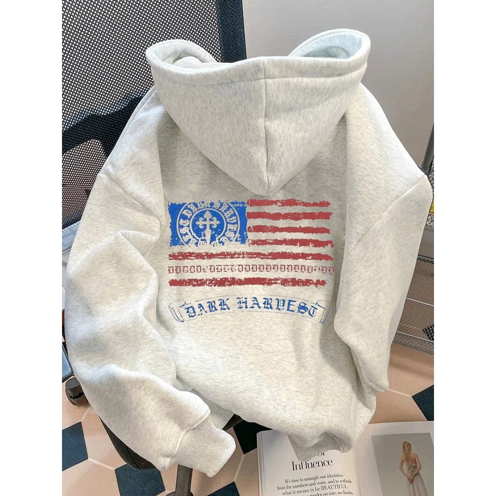 Áo Khoác Nỉ Hoodie Zip Khóa Kéo DARK HADESU Có Túi Trong Form Rộng Nam Nữ Unisex