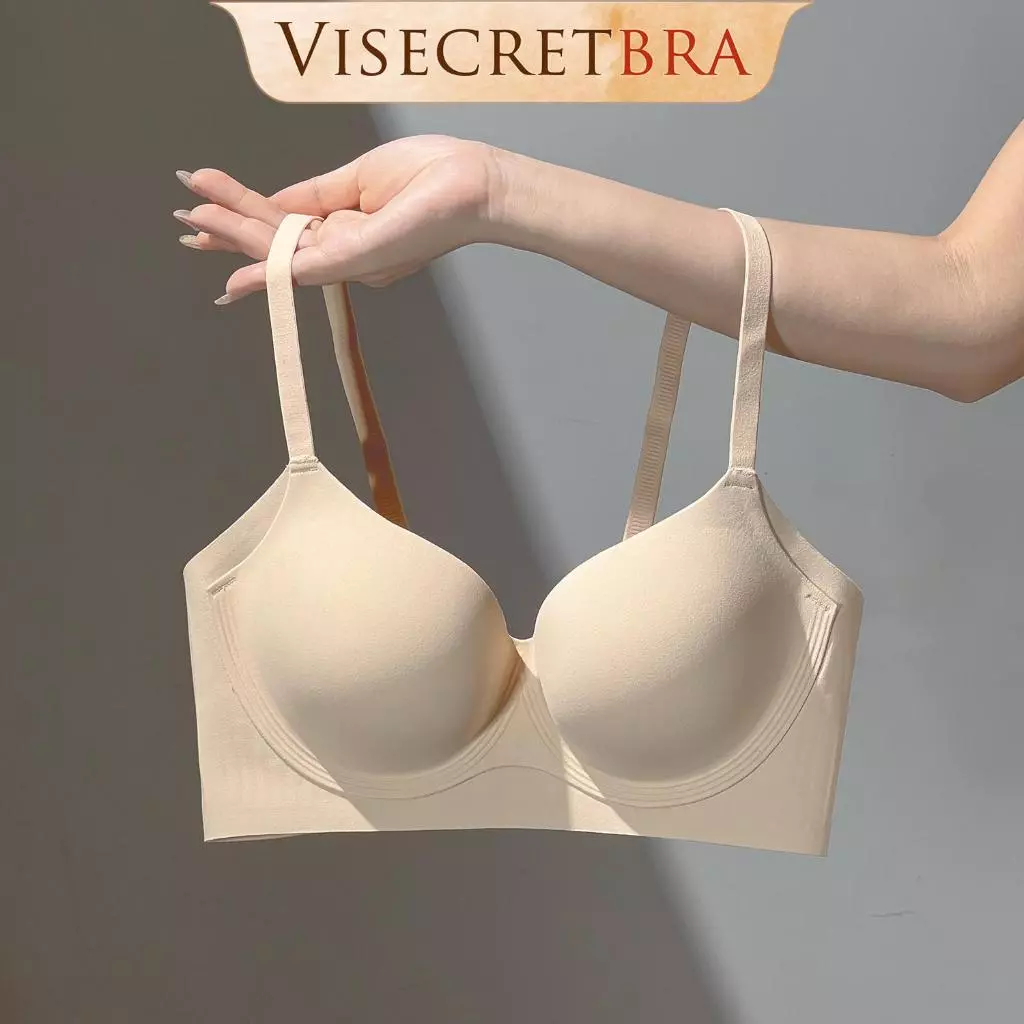 Áo Lót Áo Bra Áo Ngực Nữ Visecret Mút Đệm Dày Nâng Ngực Chất Su Thạch Thoáng Mát Dây Vai Mảnh Cho Quả Nhỏ -- 251050