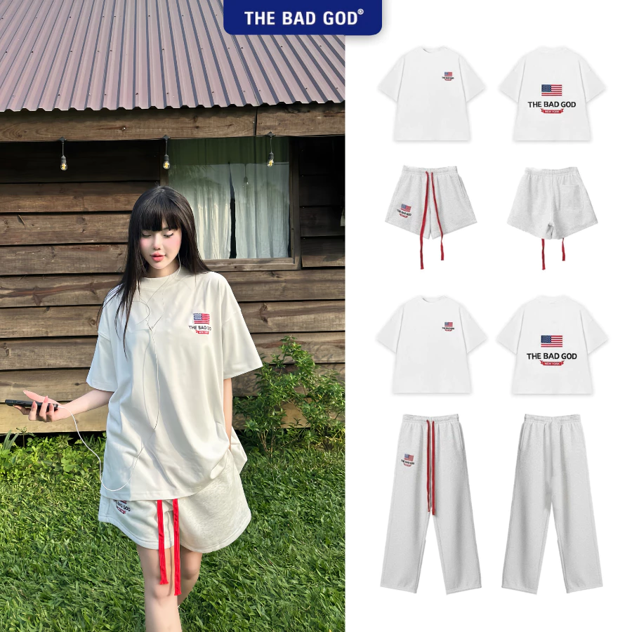 [NEW ARRIVALS 2026] Set Bộ Hè The Bad God New York Chất Cotton Form Boxy Cho Nam Nữ