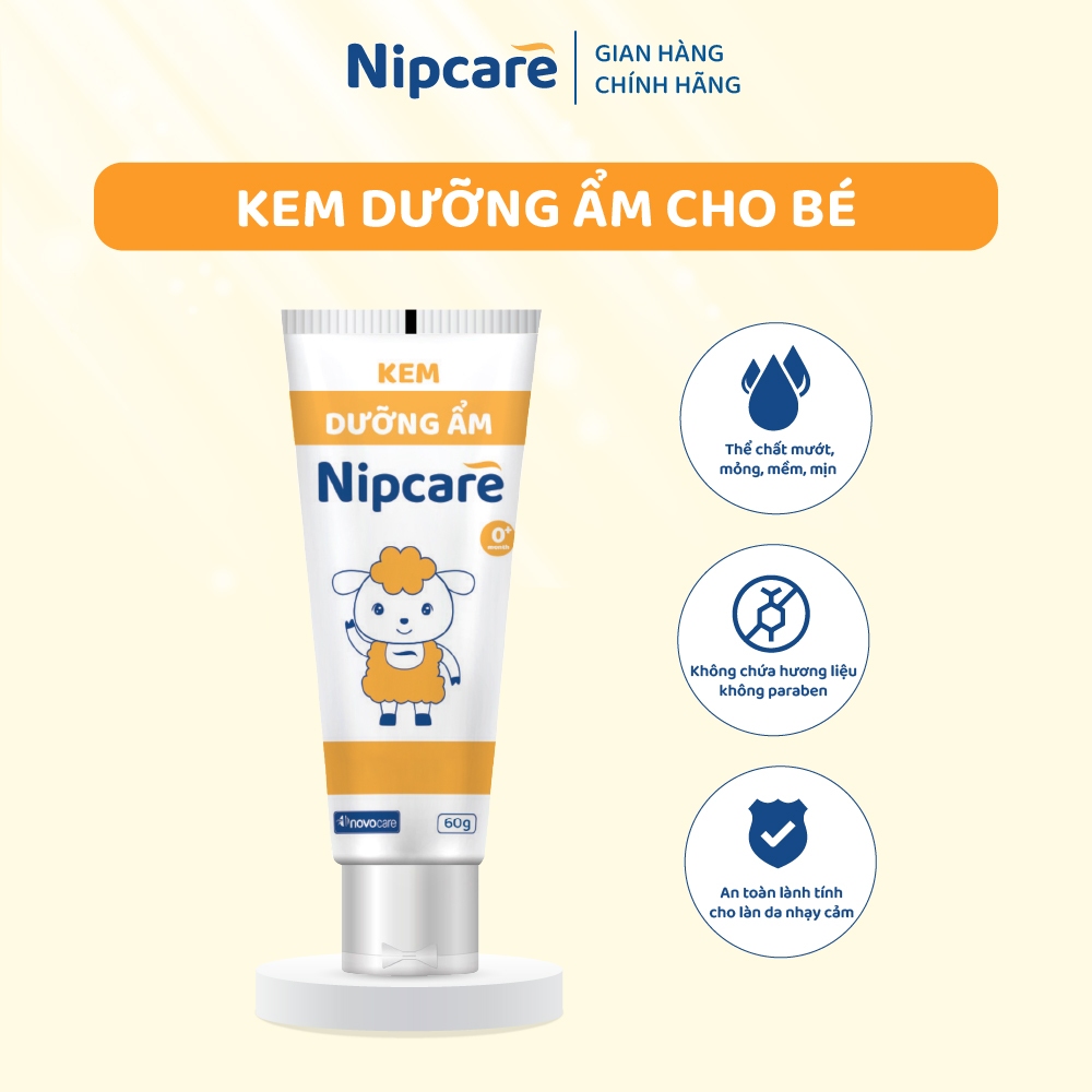Kem dưỡng ẩm Nipcare Novocare 60g, 100g - dưỡng ẩm cho da khô, làm mềm và dịu…