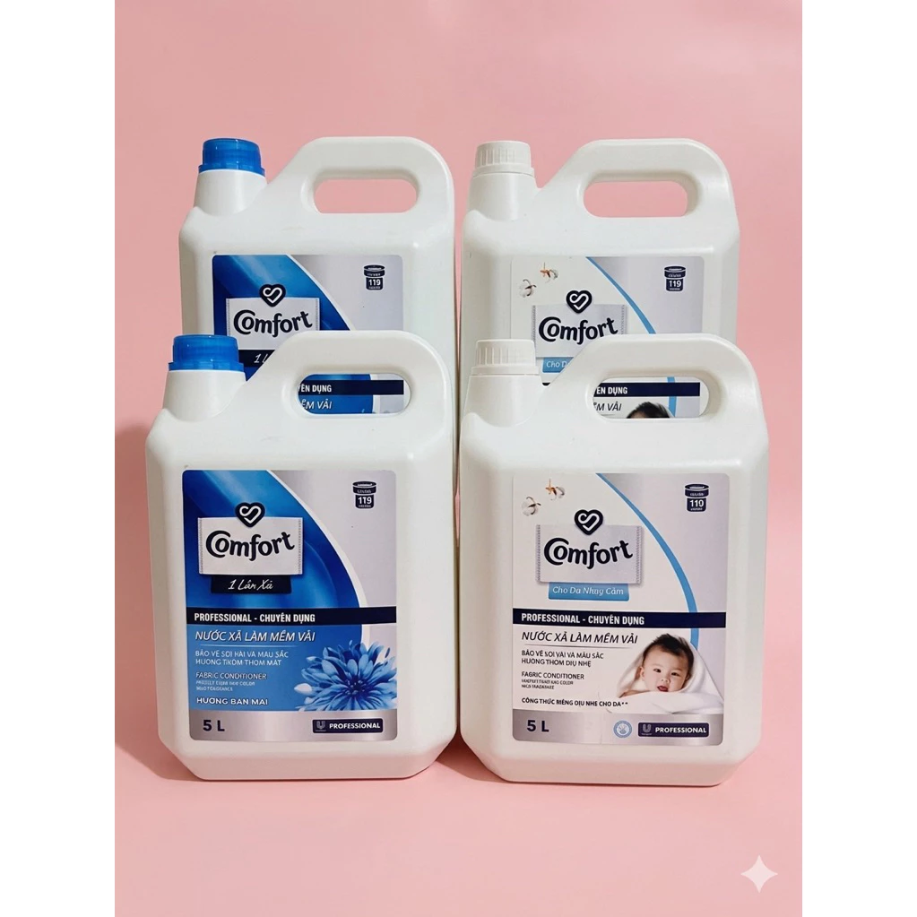 4 Can [ 20.000ml ] Nước Xả Vải Hương Comfor Thơm Ngát , Mềm Mại