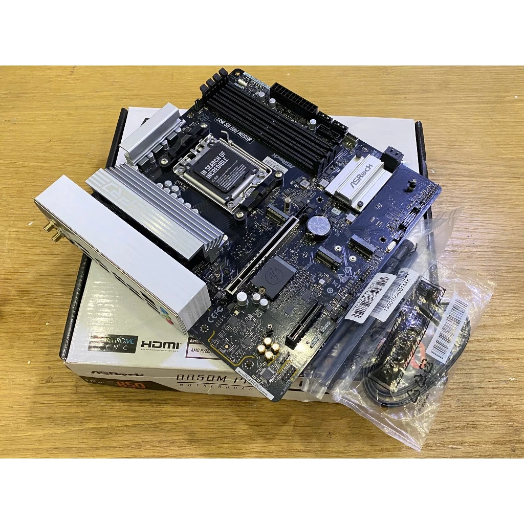 Bo Mạch Chủ ASROCK B850M Pro RS WiFi (Socket AM5) Full Box - Phụ kiện - bảo hành 07.2028