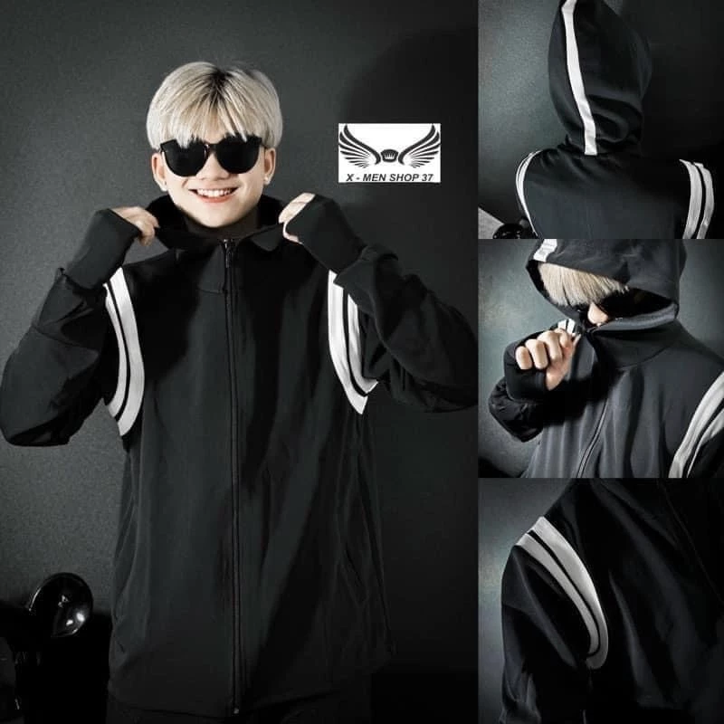 Áo Chống Nắng Loại 1 Hàng Quảng Châu Phối Viền Vai Trắng Unisex Nam Nữ Boy Phố Cực Chất