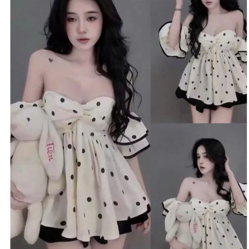 [bigsize 60-90kg] Áo trễ VAI BÈO xinh xỉu cho hè năng động mã 561
