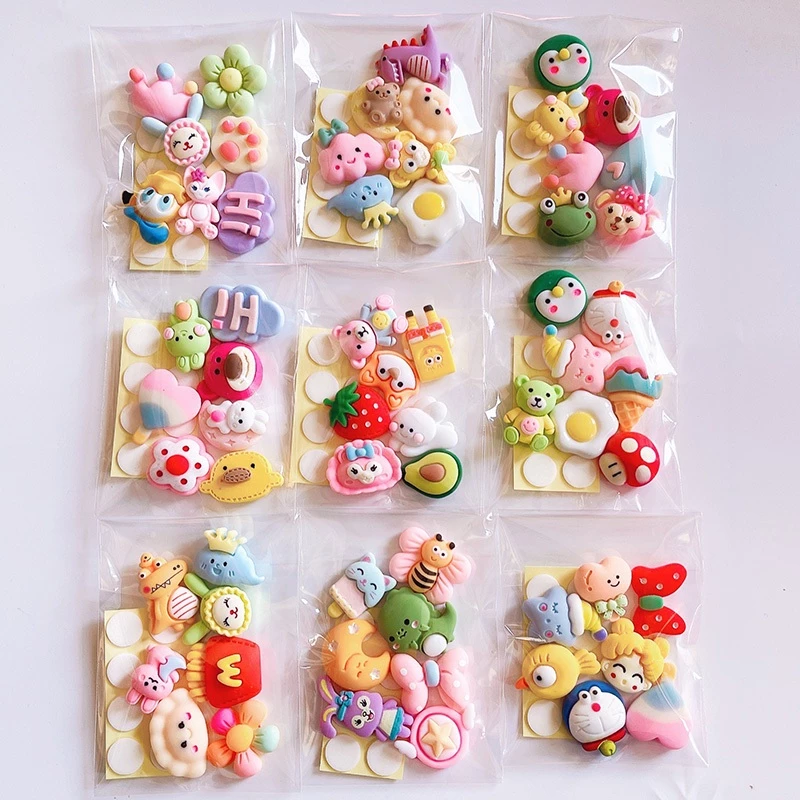 Sticker Gắn Dép, Sticker 3D Charm Gắn Bình Nước, Gắn Ốp Lưng Dễ Thương Cute