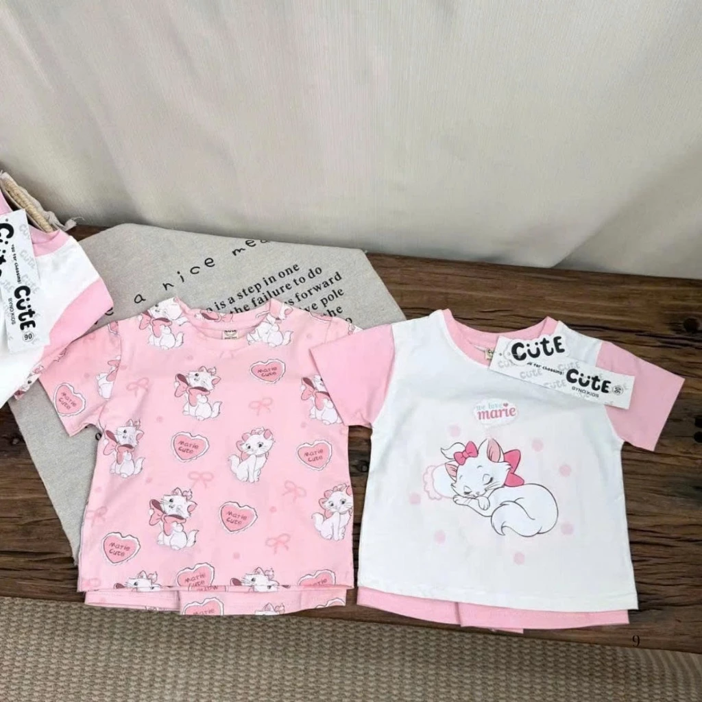 [7-18kg] Bộ cộc tay mùa hè cho bé gái đáng yêu chất liệu cotton mềm mại, thoáng mát mẫu MARIE- SHOP TUẤN VŨ